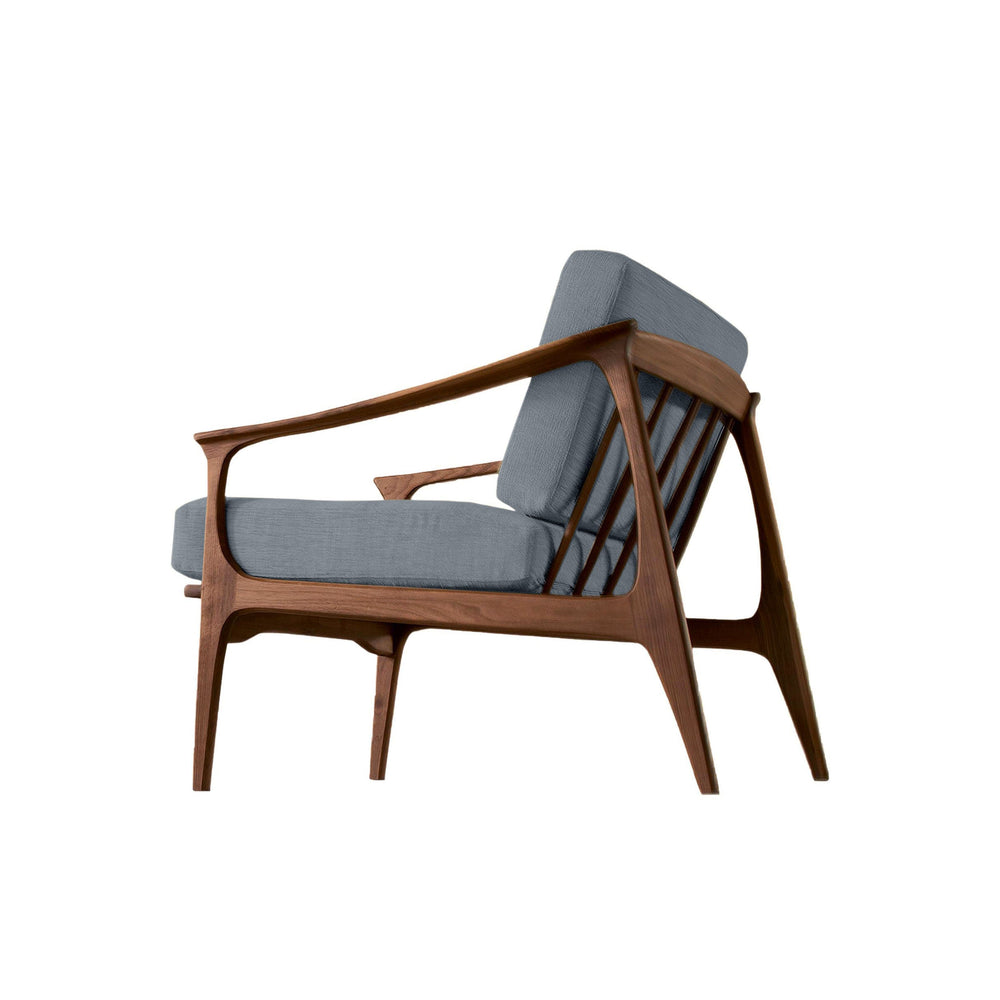 Walnut Wood Armchair QUIETE 02