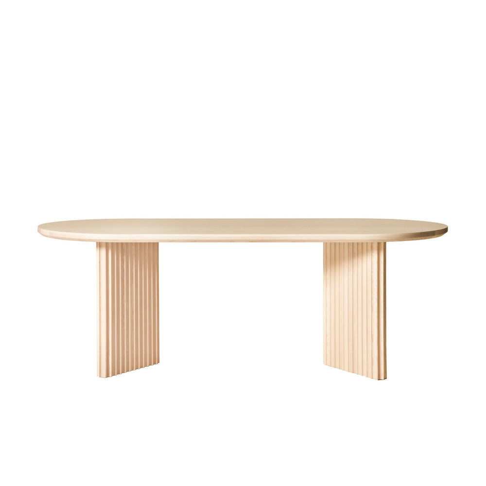 Ash Wood Oval Dining Table BASALTO by Cono Studio for Dale Italia 2