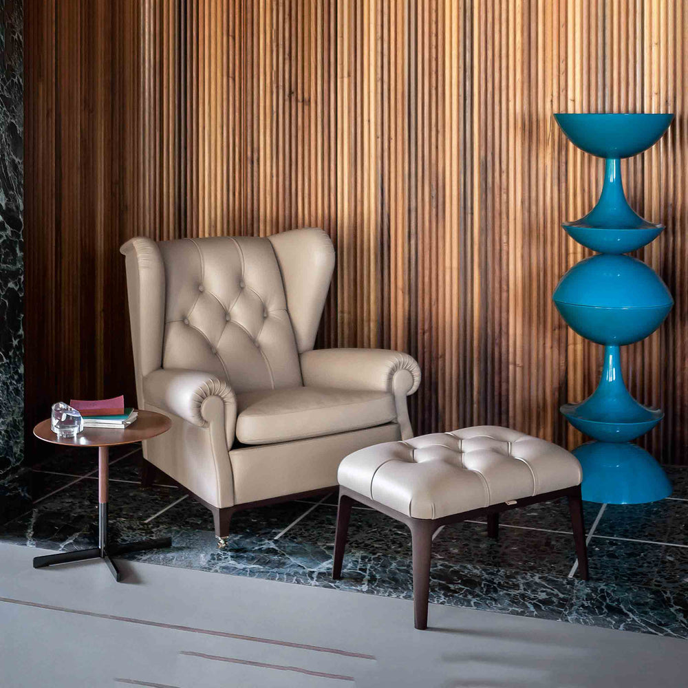 Leather Wingback Armchair 2019 by Poltrona Frau Style & Design Centre 02