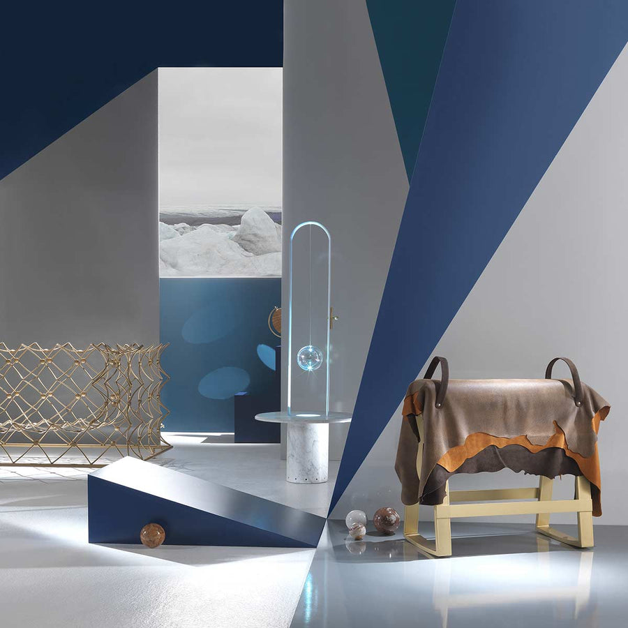 Side Table with Lamp SURANDE by Alessandro Zambelli 03