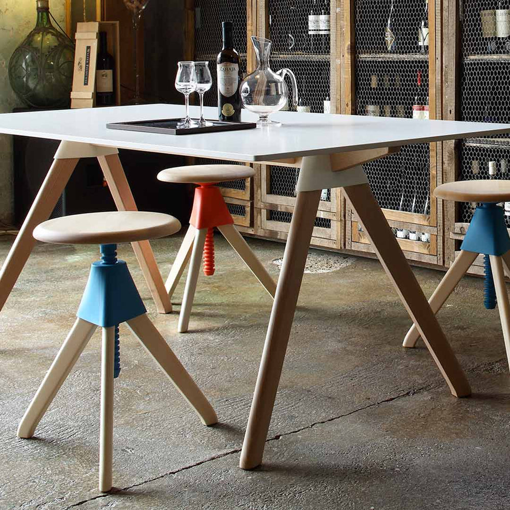 Adjustable Wooden Stool JERRY by Konstantin Grcic for Magis 02
