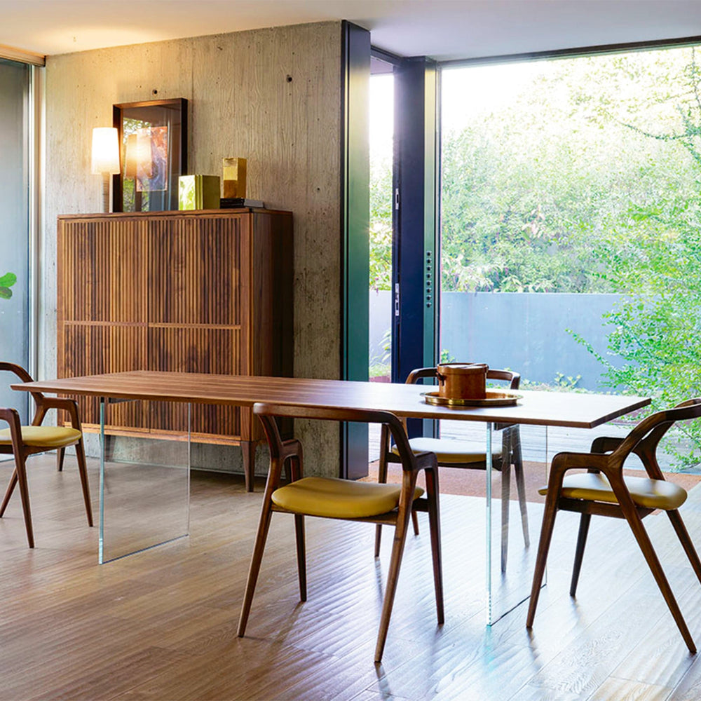 Table with Solid Walnut Wood Top SOSPESO 02